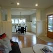 Living room and dining room