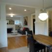 Living room and dining room