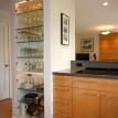 Glass storage cabinet